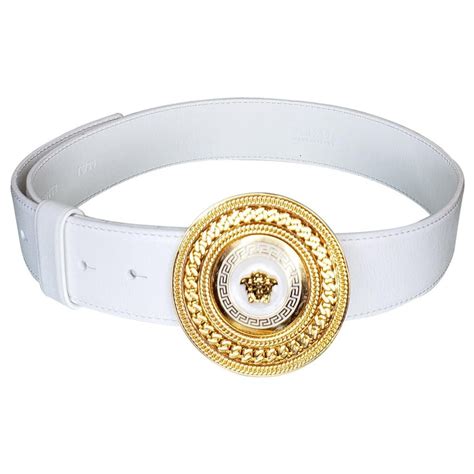 white versace belt replica|authentic versace belt.